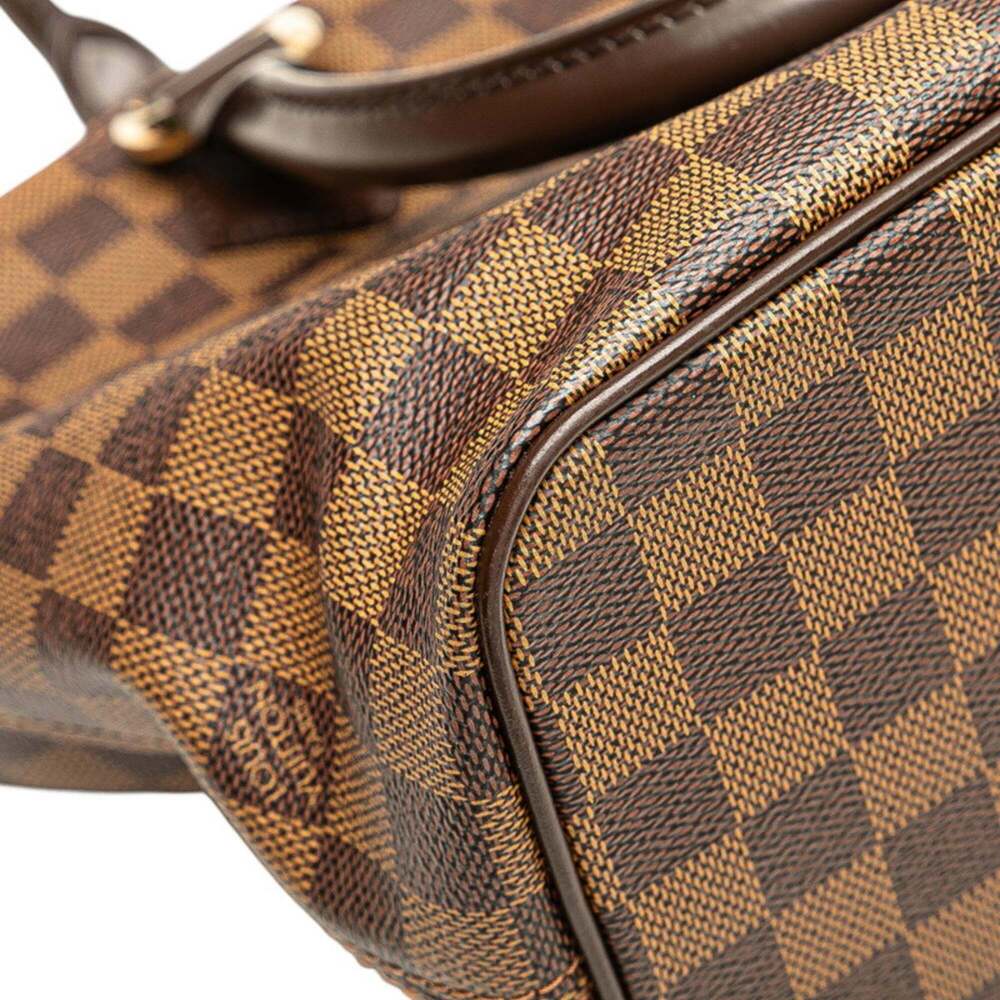 LOUIS VUITTON Authentic Brown Damier Leather Tote Bag - Picture 6 of 11